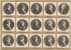 Saint-Mémin samling av porträtt, grupp 41 av Charles B. J. Févret de Saint Mémin