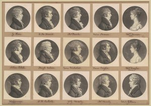 Saint-Mémin samling av porträtt, grupp 42 av Charles B. J. Févret de Saint Mémin