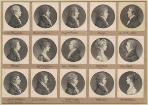 Saint-Mémin samling av porträtt, grupp 43 av Charles B. J. Févret de Saint Mémin