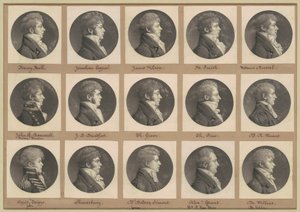 Saint-Mémin samling av porträtt, grupp 46 av Charles B. J. Févret de Saint Mémin