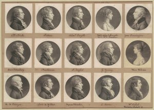 Saint-Mémin samling av porträtt, grupp 49 av Charles B. J. Févret de Saint Mémin