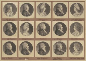 Saint-Mémin samling av porträtt, grupp 4 av Charles B. J. Févret de Saint Mémin