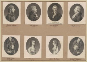 Saint-Mémin samling av porträtt, grupp 51 av Charles B. J. Févret de Saint Mémin