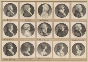 Saint-Mémin samling av porträtt, grupp 52 av Charles B. J. Févret de Saint Mémin