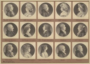Saint-Mémin samling av porträtt, grupp 5 av Charles B. J. Févret de Saint Mémin