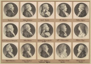 Saint-Mémin samling av porträtt, grupp 7 av Charles B. J. Févret de Saint Mémin