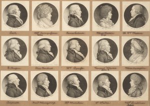 Saint-Mémin samling av porträtt, grupp 9 av Charles B. J. Févret de Saint Mémin