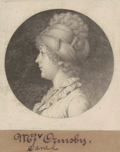 Sarah Mahon Ormsby av Charles B. J. Févret de Saint Mémin