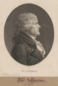 Thomas Jefferson av Charles B. J. Févret de Saint Mémin