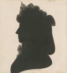 Oidentifierad kvinnlig siluett av Charles B. J. Févret de Saint Mémin