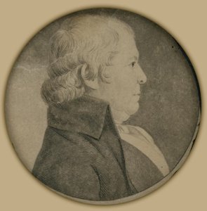 Porträtt av Paul Revere, Jr. av Charles Balthazar Julien Févret de Saint-Mémin