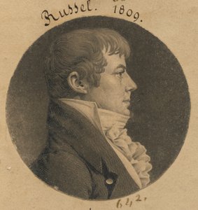 Möjligen Nathaniel Russell eller J. Dawson av Charles Balthazar Julien Févret de Saint-Mémin