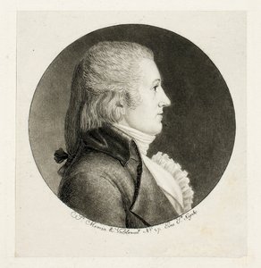 Profil Porträtt, Blake av Charles Balthazar Julien Févret de Saint-Mémin