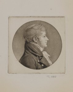Domare Joseph Hopper Nicholson av Charles Balthazar Julien Févret de Saint Mémin