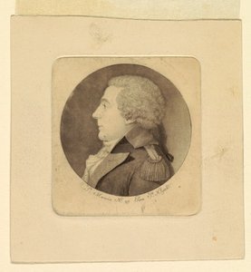 Porträtt av en ung man av Charles Balthazar Julien Févret de Saint Mémin