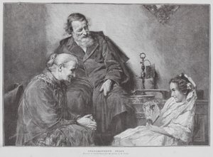 Mormors berättelse (litografi) av Charles Baude