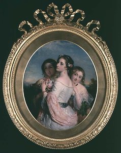 Tre skönheter, ca 1845