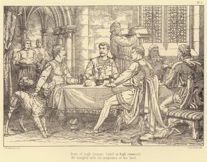 Illustration för Lara, A Tale av Lord Byron (gravyr) av Charles Bell Birch