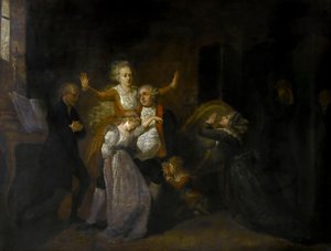 Farväl till Ludvig XVI av hans familj i templet, 20 januari 1793