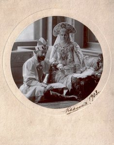 Storhertig Alexander Mikhailovich och storhertiginna Xenia Alexandrovna av Ryssland, 1903