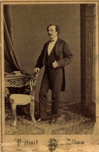 Marius Petipa, rysk balettdansös och koreograf, c1855 av Charles Bergamasco