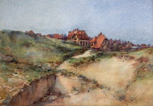 Sanddynerna vid Le Touquet, ca 1896 (akvarell)