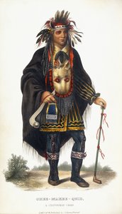 Okee-Makee-Quid, Chippeway-chef, 1854 av Charles Bird King