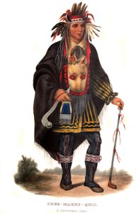 Okeemakeequid, en Chippeway-chef av Charles Bird King