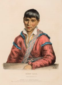 PADDY-CARR. CREEK INTERPRETER, från Historien om Nordamerikas indianstammar av Charles Bird King