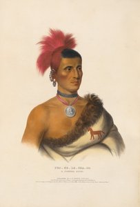Pes-ke-le-cha-co - En pawneehövding av Charles Bird King