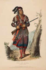 TUKO-SEE-MATHLA. EN SEMINOLE-HÖVding, från Historien om Nordamerikas indianstammar av Charles Bird King