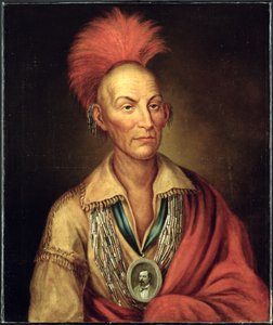 Porträtt av Black Hawk (1767-1838) av Homer Henderson ca 1870