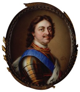 Porträtt av kejsar Peter I den store 1672-1725, 1717.
