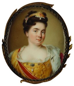 Porträtt av kejsarinnan Katarina I. 1684-1727, 1717.
