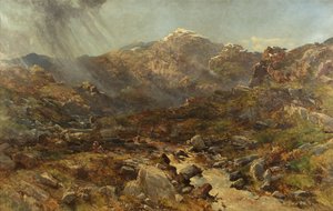 Chefen för Nant Francon, Capel Curig, North Wales (olja på duk)