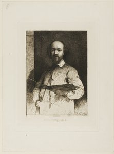 Porträtt av Daubigny
