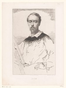 Porträtt av Félix François Georges Philibert Ziem Etsningar och litografier (serietitel)