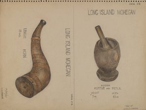 Horn och mortel och mortelstöt av Charles Charon