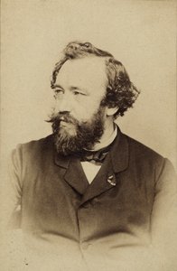 Porträtt av Adolphe Sax 1814-1894, ca 1860. av Charles Clarkington
