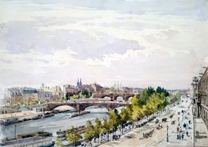 Paris, från fönstret i Salle dApollon i Louvren mot väster, juli 1867