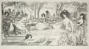 Gitarristen. av Charles Edward Conder
