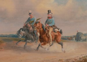 En scen på vägen i Frankrike av Charles Cooper Henderson