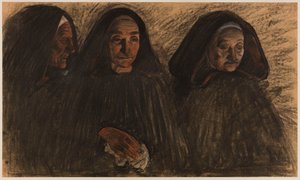 Bretonska kvinnor av Charles Cottet