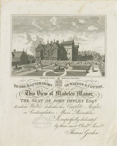 Madeley Manor House: gravyr, nd [c 1686] (tryck) av Charles Cotton