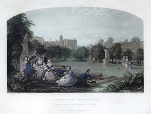 A Summer Noon: Hampton Court, 1800-talet