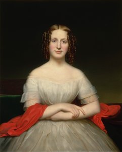 Porträtt av Fidelia Marshall, ca. 1840
