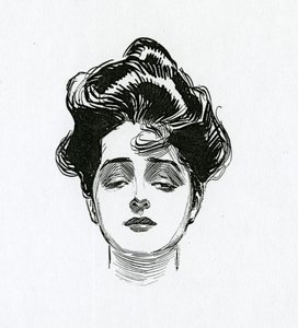 En Gibson Girl, ca 1902 av Charles Dana Gibson