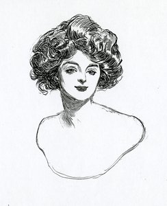 En Gibson Girl, ca 1902 av Charles Dana Gibson