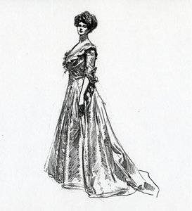 En Gibson Girl, ca 1902 av Charles Dana Gibson