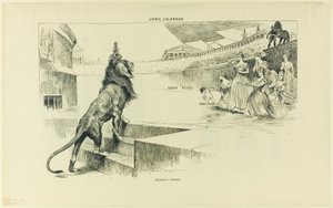 Amerikas hyllning, från Life av Charles Dana Gibson